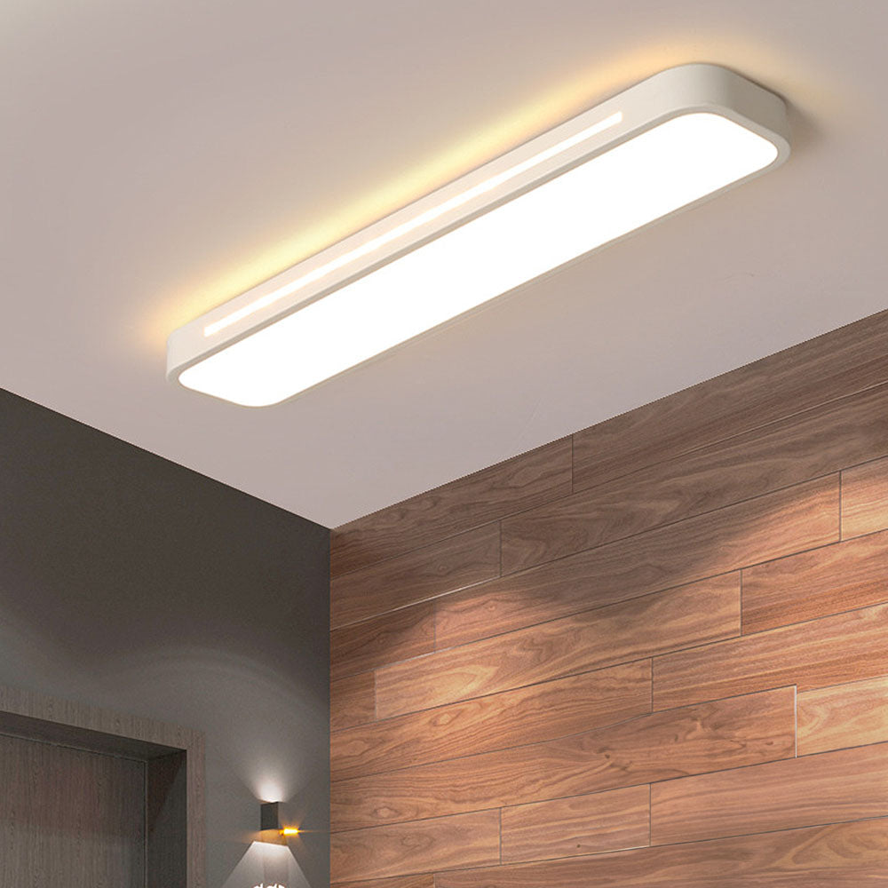Nordic LED ceiling light – elongated, dimmable &amp; modern