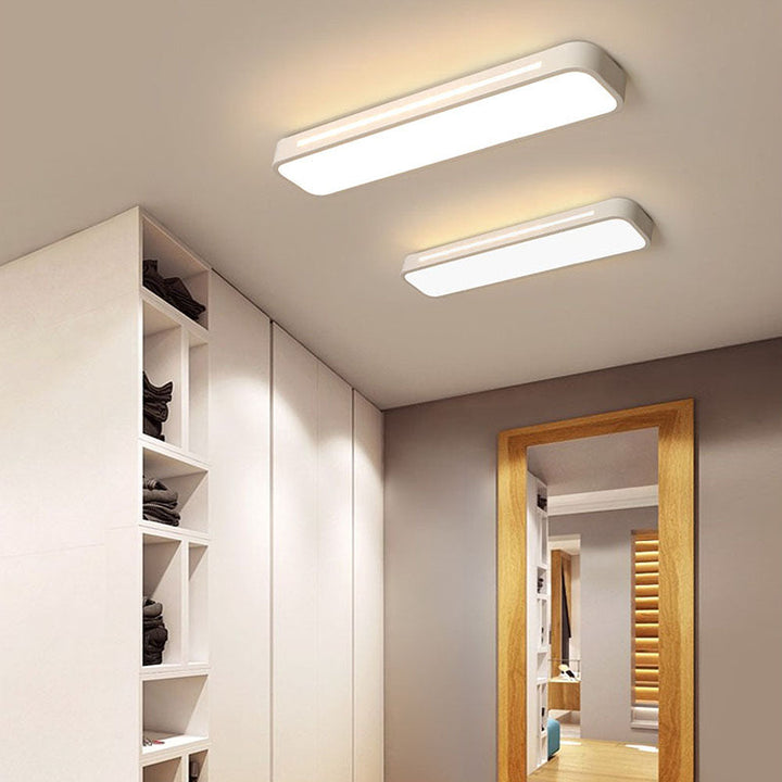 Nordic LED ceiling light – elongated, dimmable &amp; modern