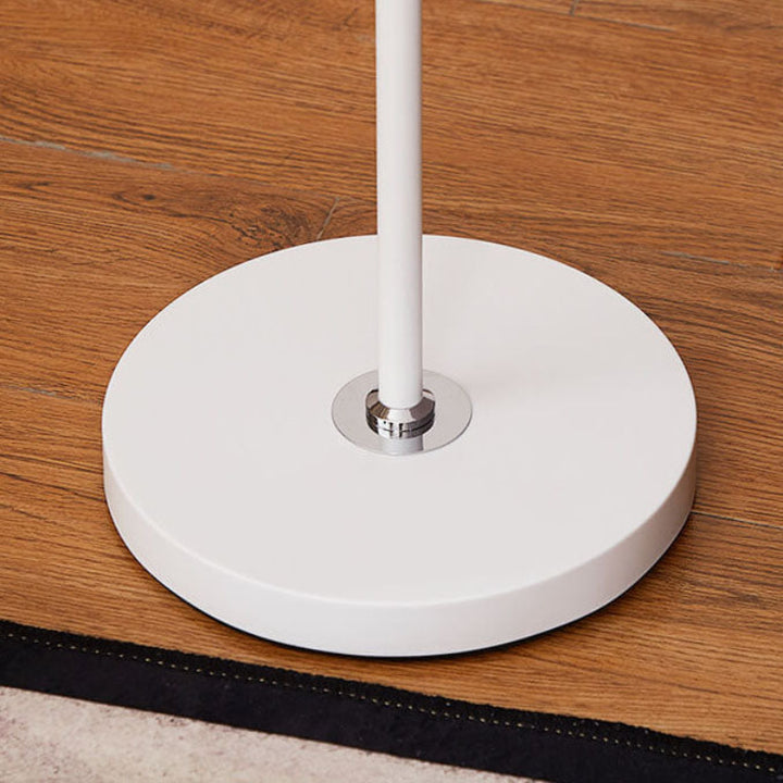 Minimalist floor lamp with iron base