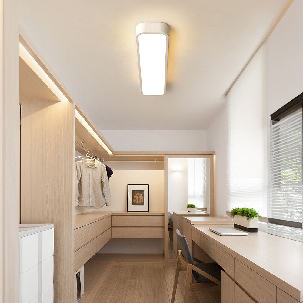 Nordic LED ceiling light – elongated, dimmable &amp; modern