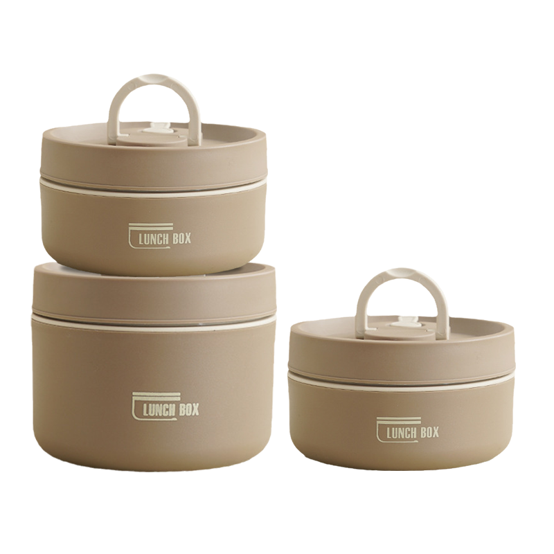 Insulated stainless steel lunchbox with carrying case