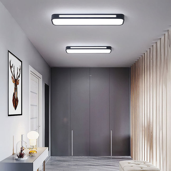 Nordic LED ceiling light – elongated, dimmable &amp; modern