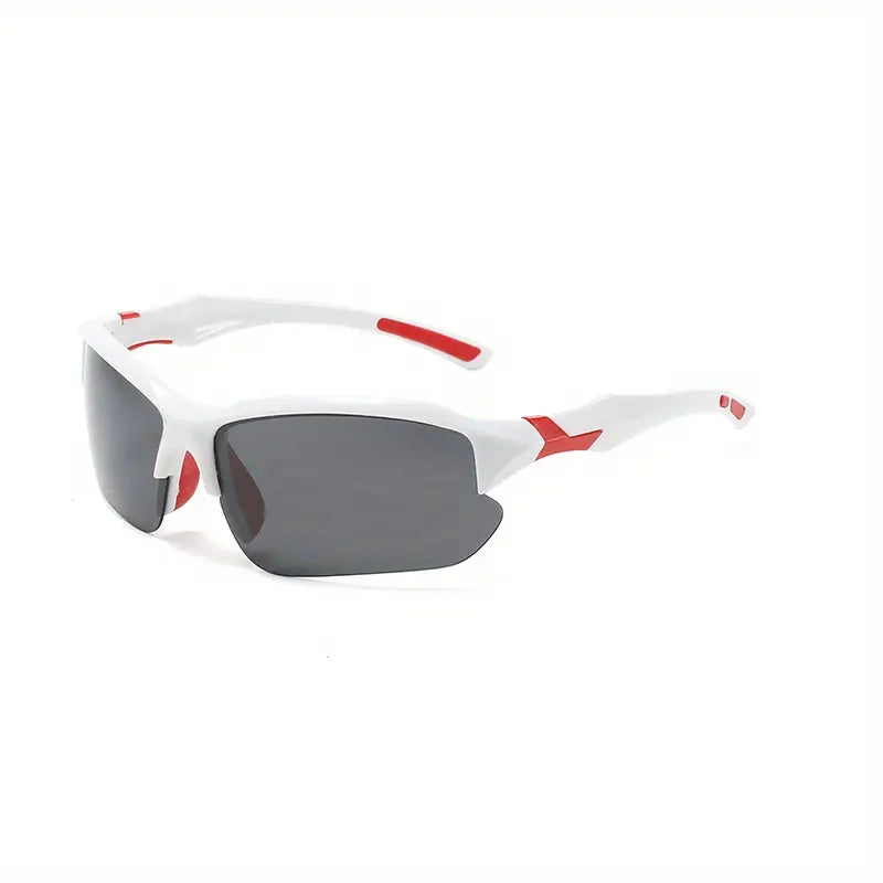 Sporty polarized sunglasses with UV400 protection for outdoor activities
