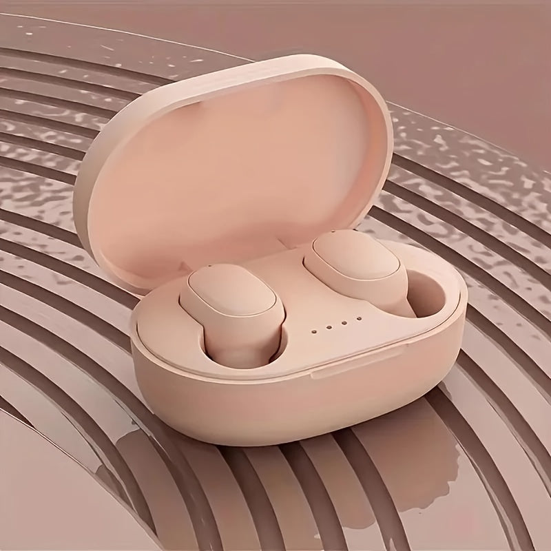 Compact wireless in-ear headphones with charging case for sports and everyday use