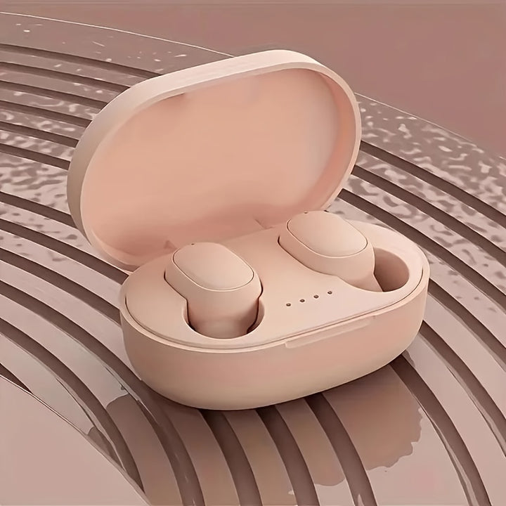 Compact wireless in-ear headphones with charging case for sports and everyday use
