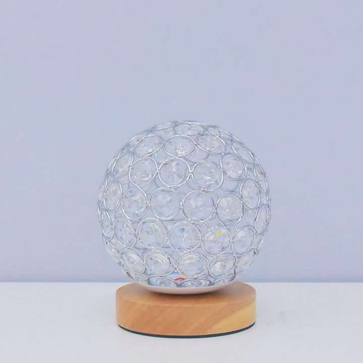 Crystal table lamp – Elegant design with USB charging &amp; color changing