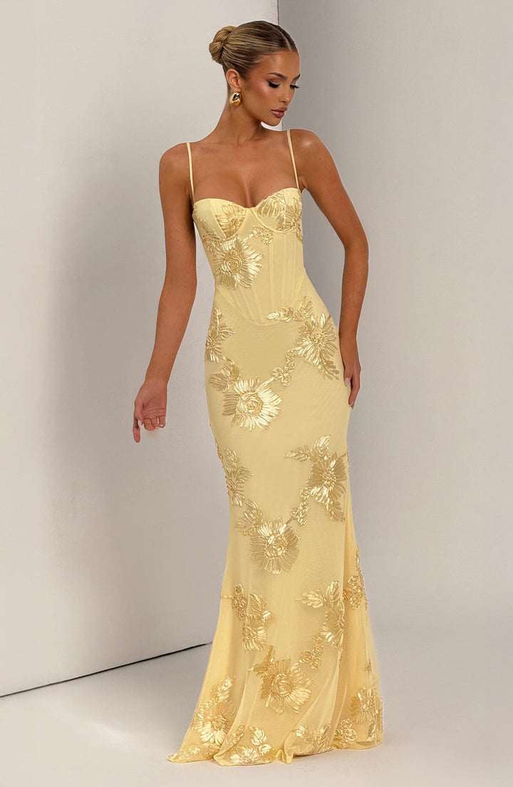 Women’s Spaghetti Strap Maxi Dress Elegant Summer Wedding Guest