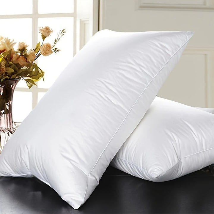 Luxury pillow with goose down and breathable cover