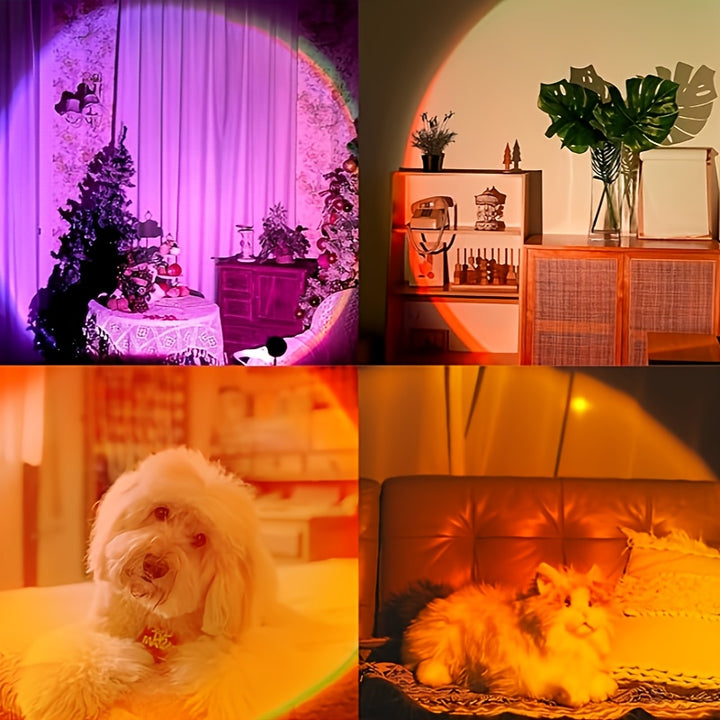 Wall light with LED motion sensor and color change 