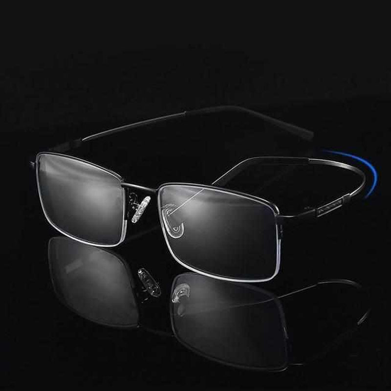 Unisex glasses with blue light filter and smart zoom