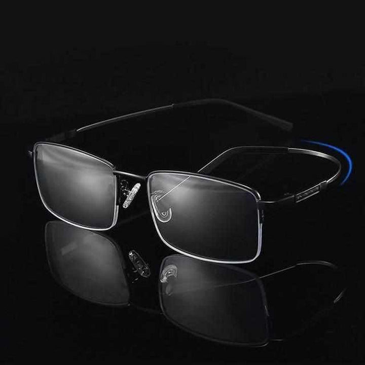 Unisex glasses with blue light filter and smart zoom