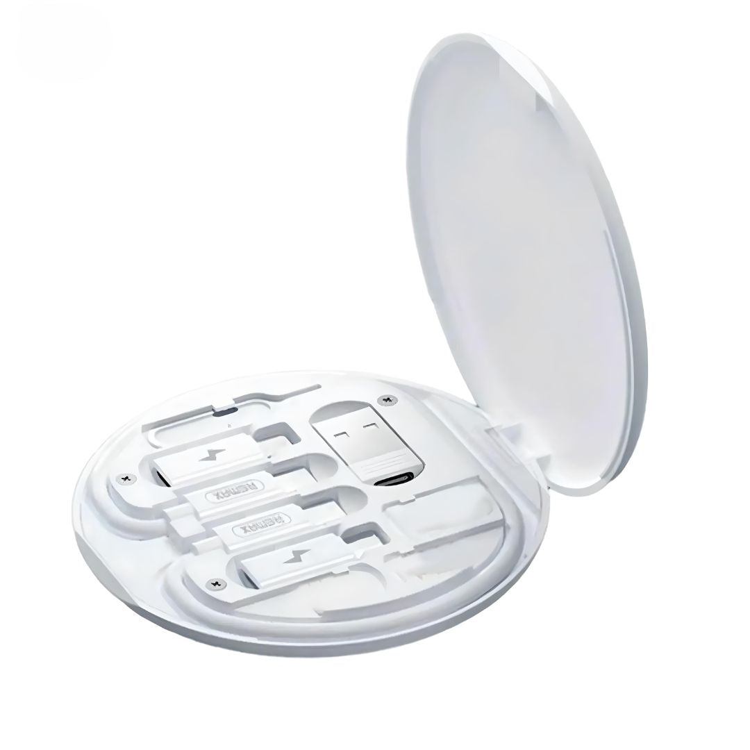 9-in-1 travel gadget set with fast charging &amp; SIM/SD card holder