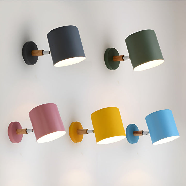 Nordic style pastel wall light - modern color accent