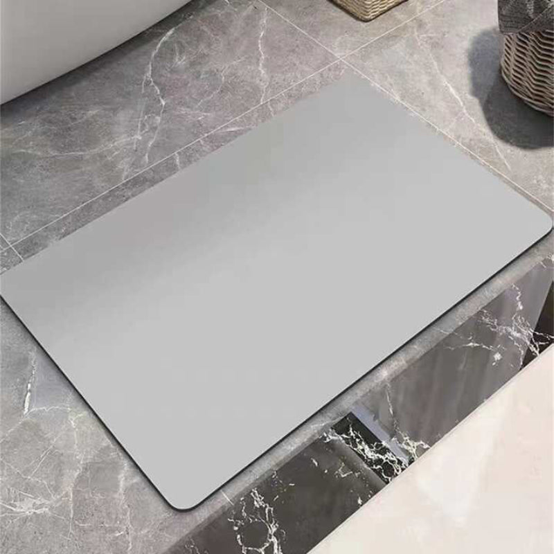 Einfarbige Rutschfeste Badematte aus Diatomeenerde – Schnell Trocknend & Leicht zu Reinigen