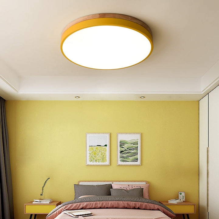 Modern LED ceiling light with a round design for living rooms and bedrooms