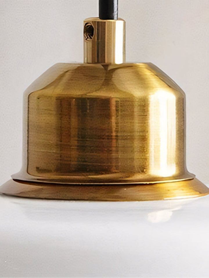 Moderne Milchglas Pendelleuchte – Elegante Hängeleuchte im Mid-Century Design