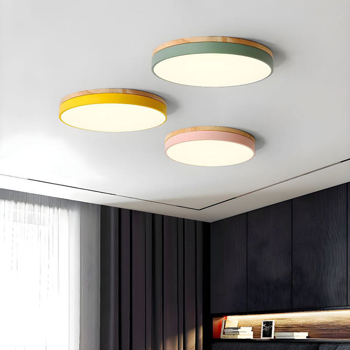 Modern LED ceiling light with a round design for living rooms and bedrooms