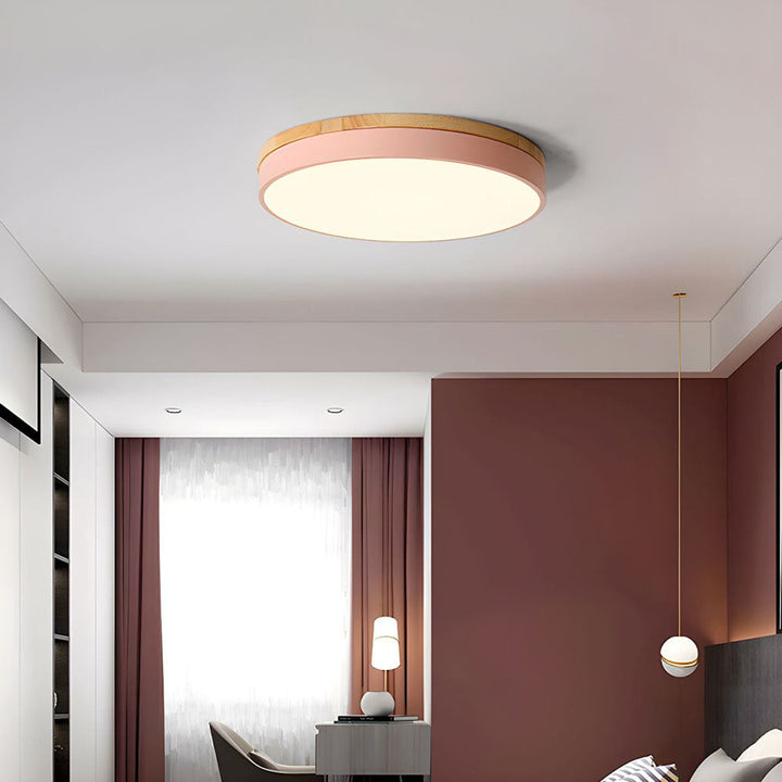 Modern LED ceiling light with a round design for living rooms and bedrooms