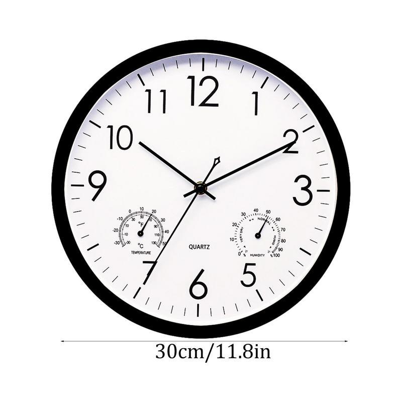 Dekorative Wanduhr für Garten und Balkon mit Wetteranzeige