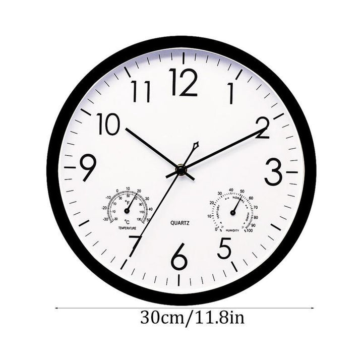 Dekorative Wanduhr für Garten und Balkon mit Wetteranzeige