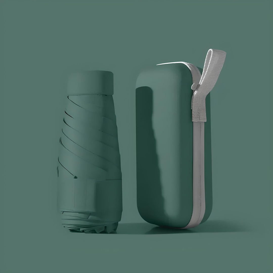 Compact travel umbrella with waterproof cover – windproof &amp; ultralight