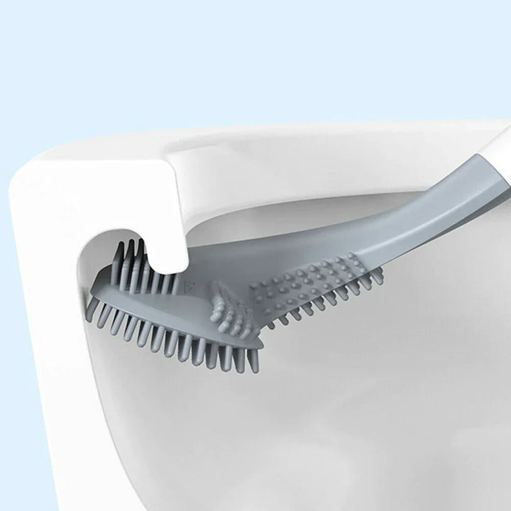 Hygienic toilet brush with holder