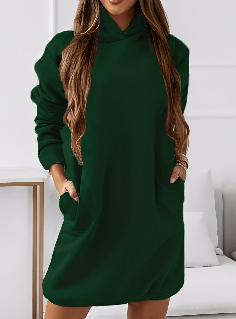 Women's Mini Hoodie Dress with Modern Cut