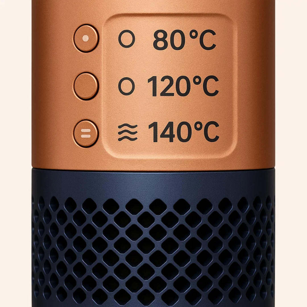 2-in-1 hair dryer and straightener for easy styling 