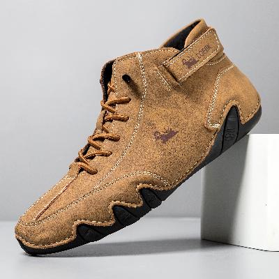 Unisex barefoot shoes made of leather with a flexible sole