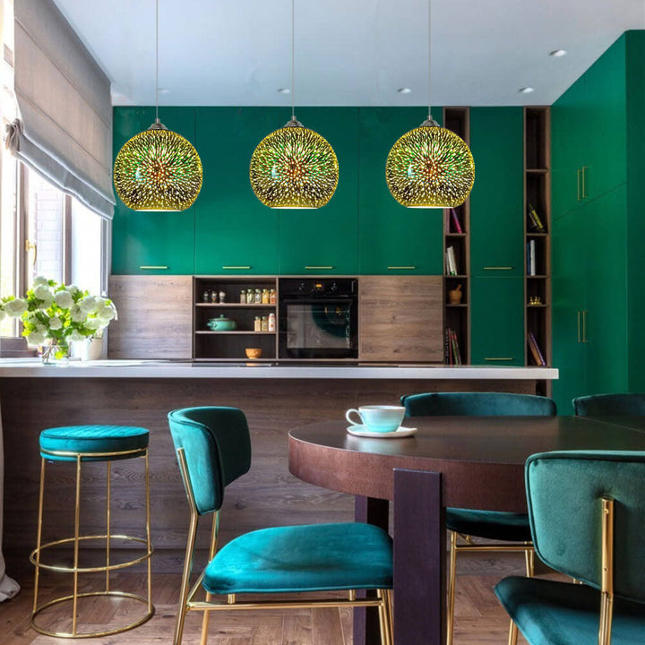 Creative 3D Firework Pendant Light