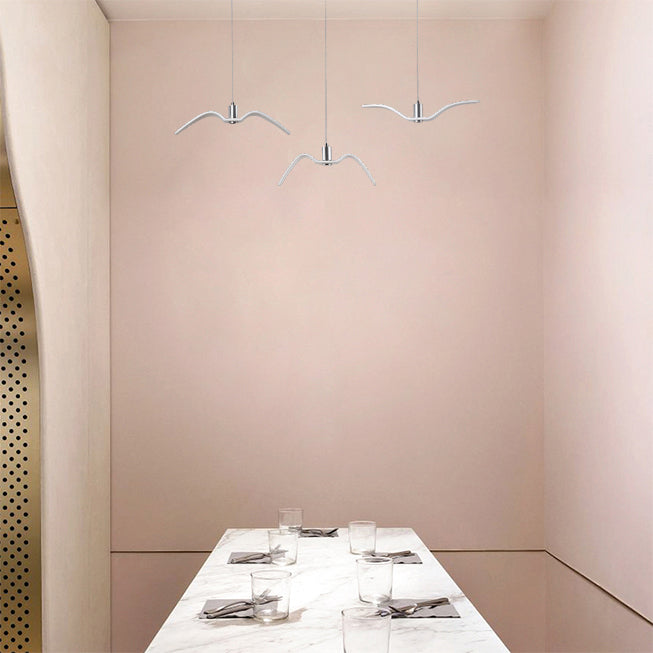 Modern seagull pendant lamp with LED lighting