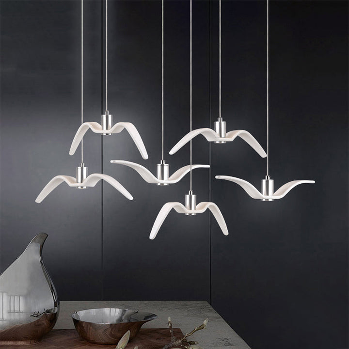Modern seagull pendant lamp with LED lighting