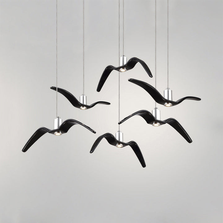 Modern seagull pendant lamp with LED lighting