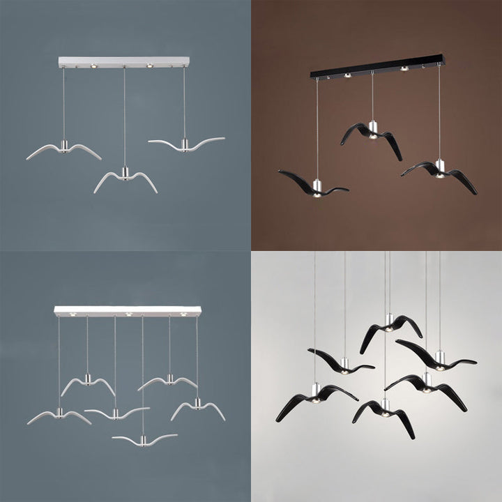 Modern seagull pendant lamp with LED lighting