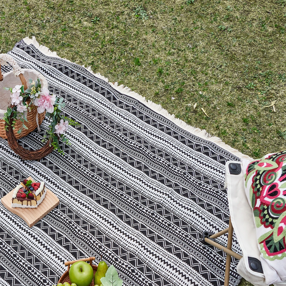 Vielseitige Stranddecke mit Boho-Stil für Picknick und Outdoor-Ausflüge