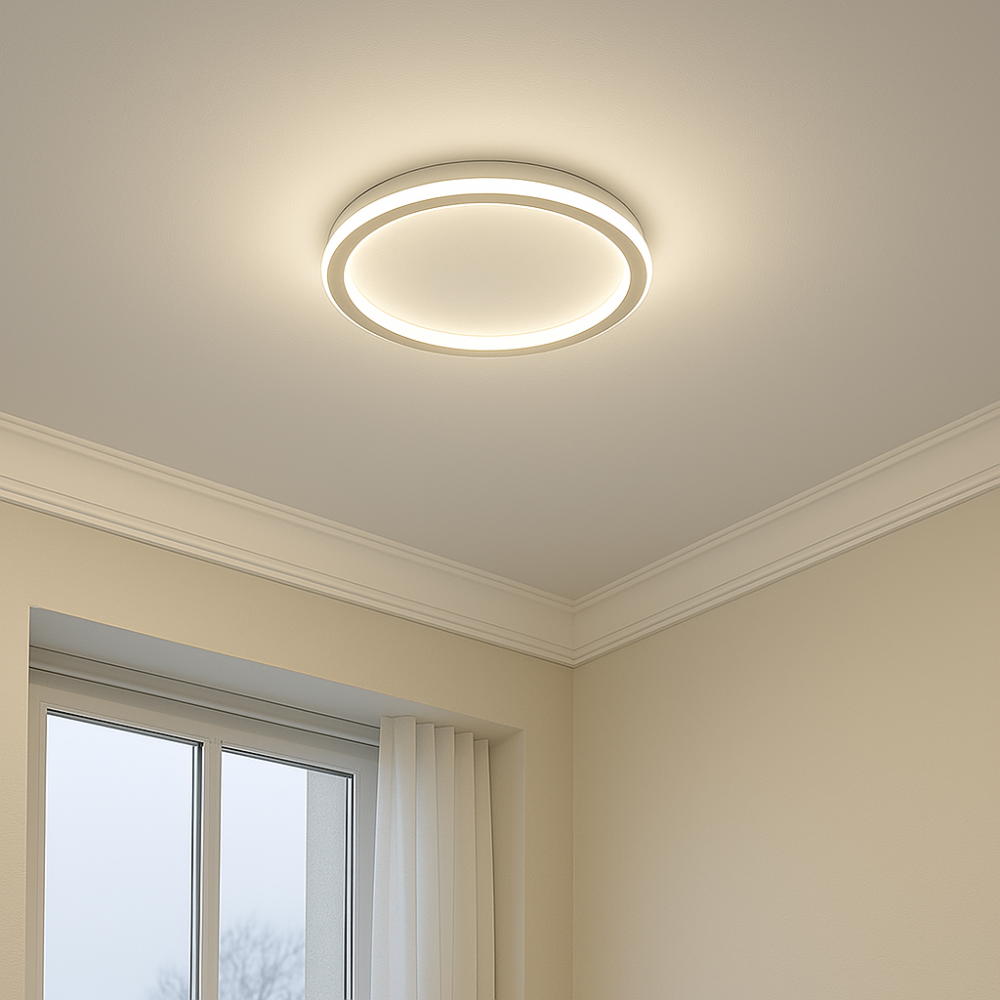 Scandinavian LED ceiling light – Modern, dimmable &amp; stylish for living room, dining room &amp; hallway