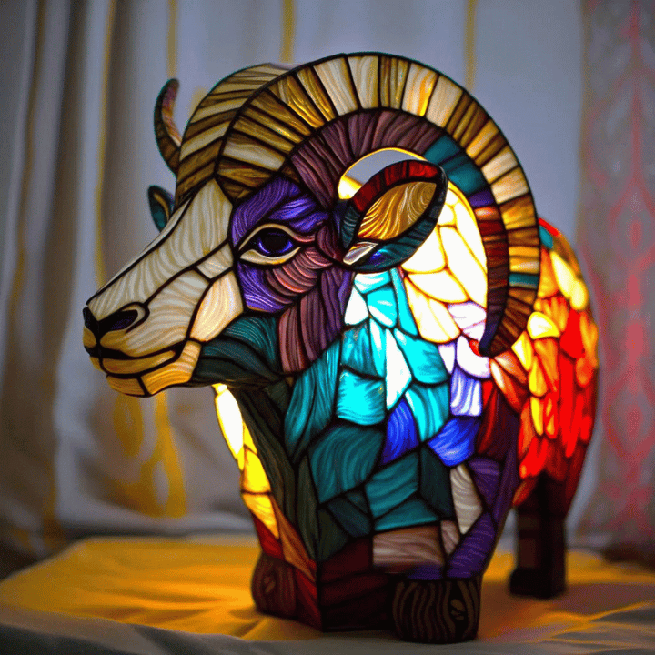 Handmade artistic table lamp