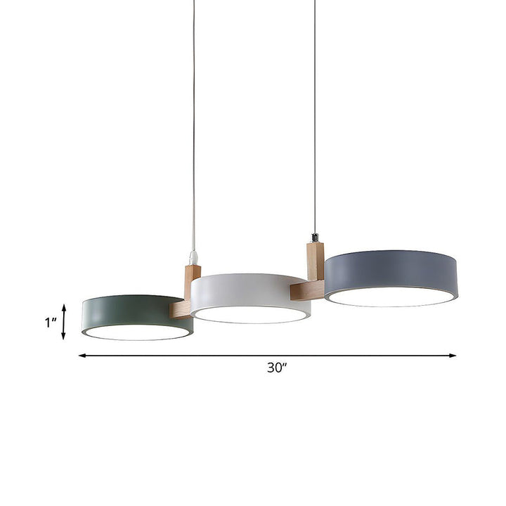 Modern metal ceiling light – flat, Nordic &amp; dimmable