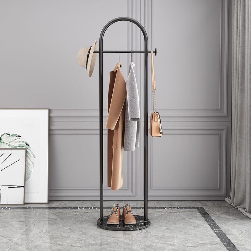 Modern metal coat rack with marble base