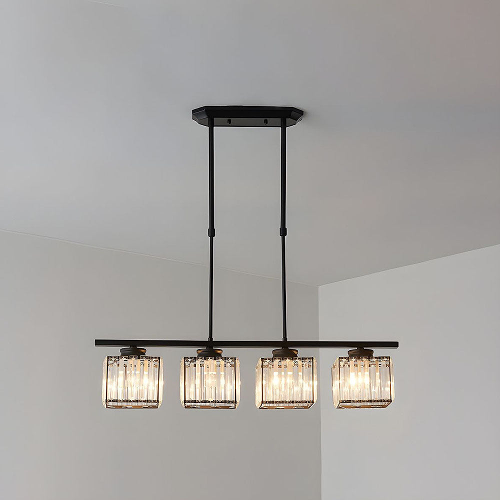 Modern designer pendant light with multiple light sources for dining room and kitchen
