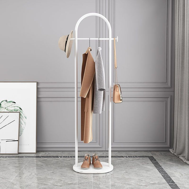 Modern metal coat rack with marble base