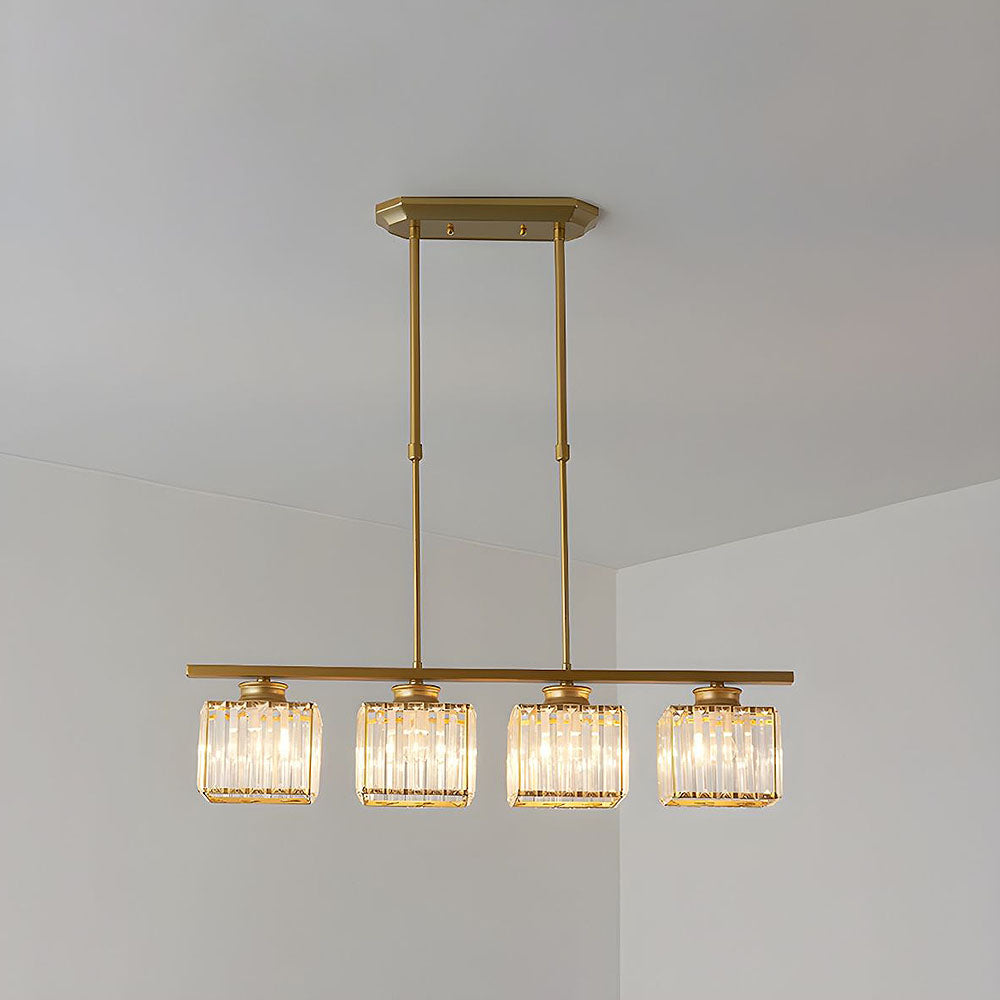 Modern designer pendant light with multiple light sources for dining room and kitchen