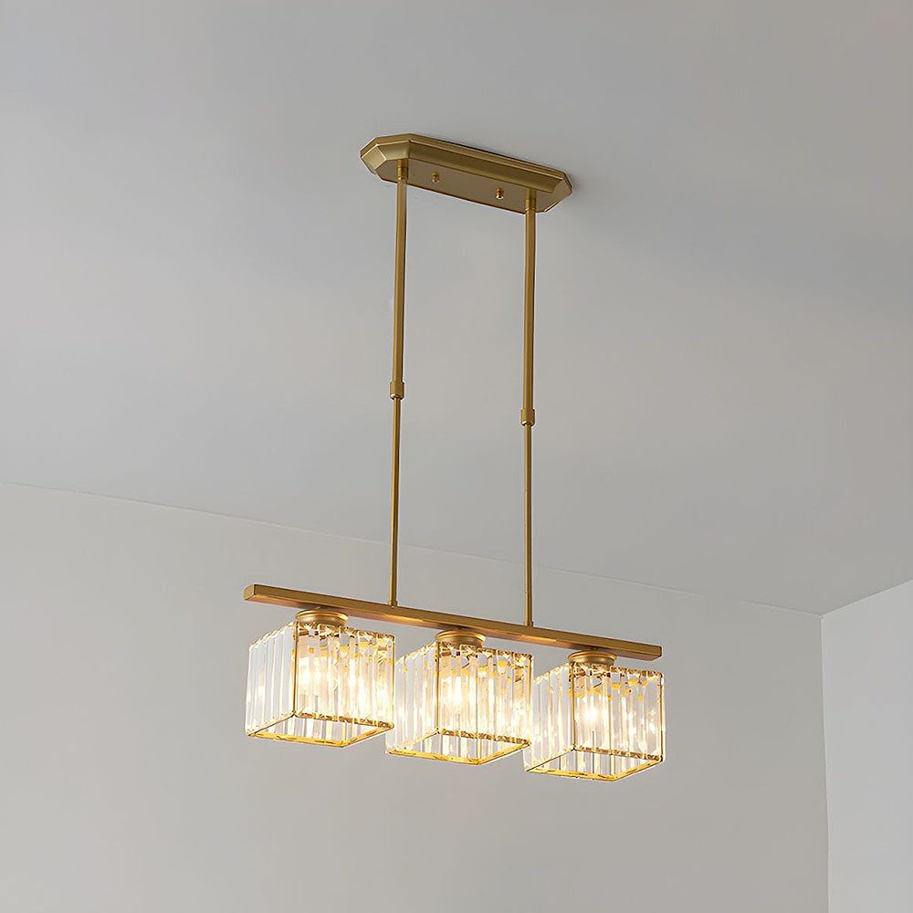 Modern designer pendant light with multiple light sources for dining room and kitchen