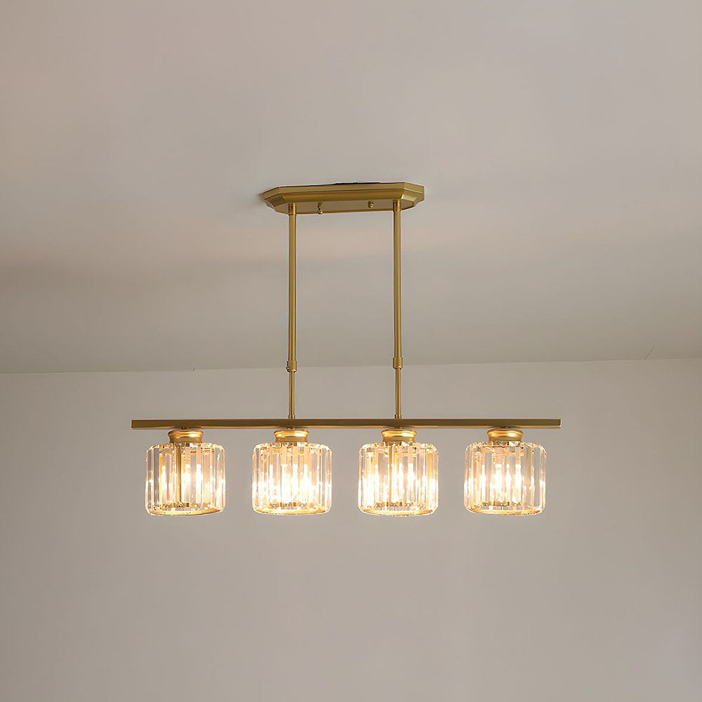 Modern designer pendant light with multiple light sources for dining room and kitchen