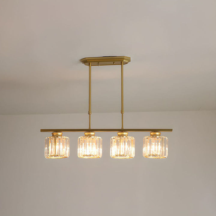 Modern designer pendant light with multiple light sources for dining room and kitchen