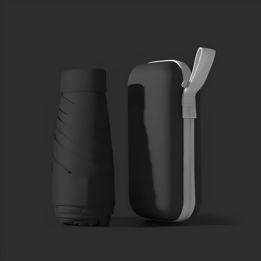 Compact travel umbrella with waterproof cover – windproof &amp; ultralight