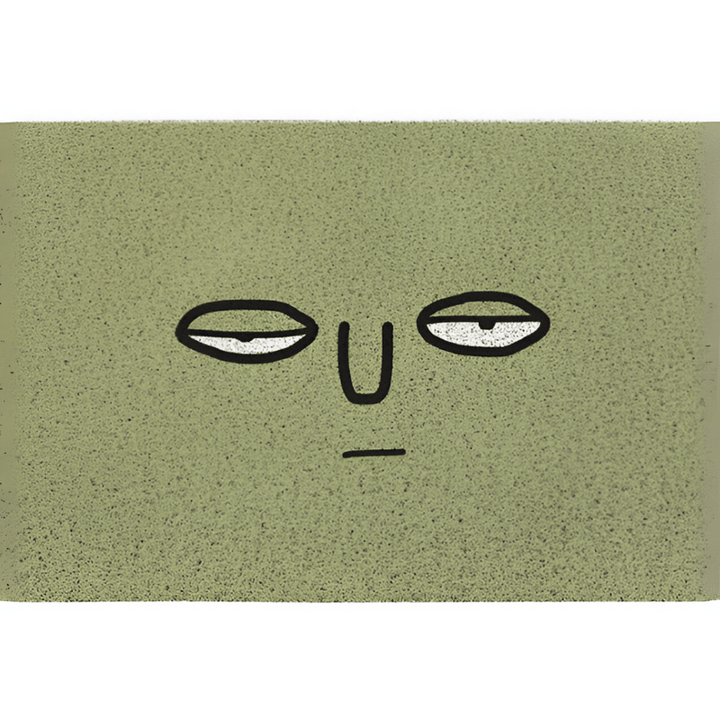 Cute smiley face doormat – non-slip &amp; water-absorbing for the entrance area