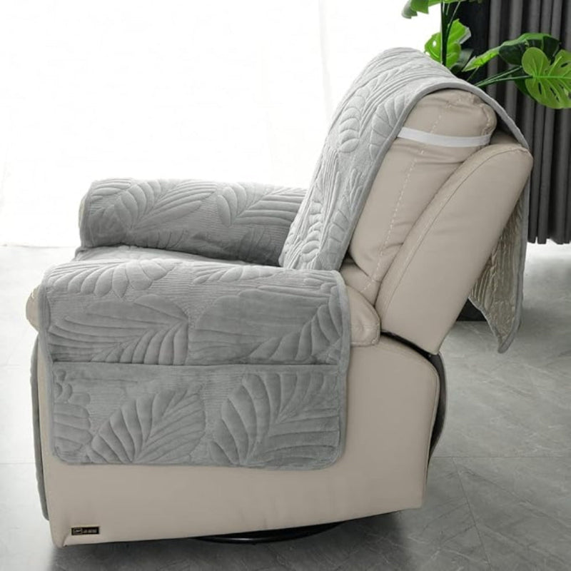 Armchair cover – leaf pattern throw for recliners