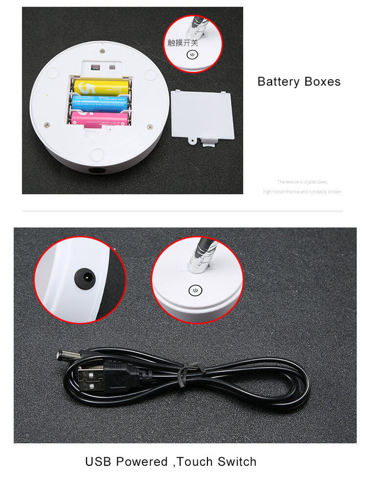 LED table lamp with copper wire – dimmable &amp; USB rechargeable