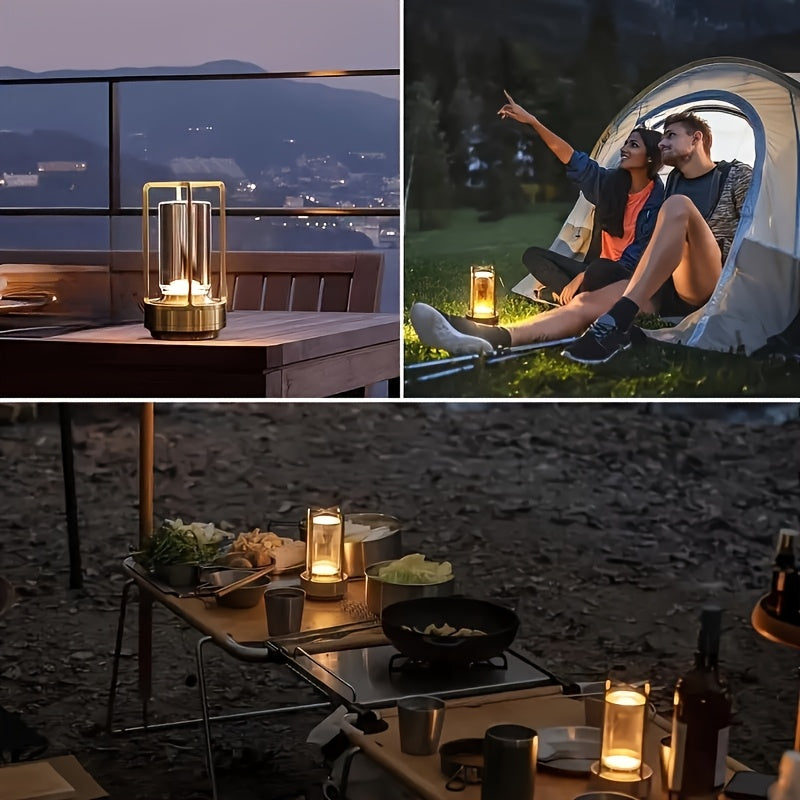 Rechargeable crystal table lamp – touch-controlled &amp; USB powered